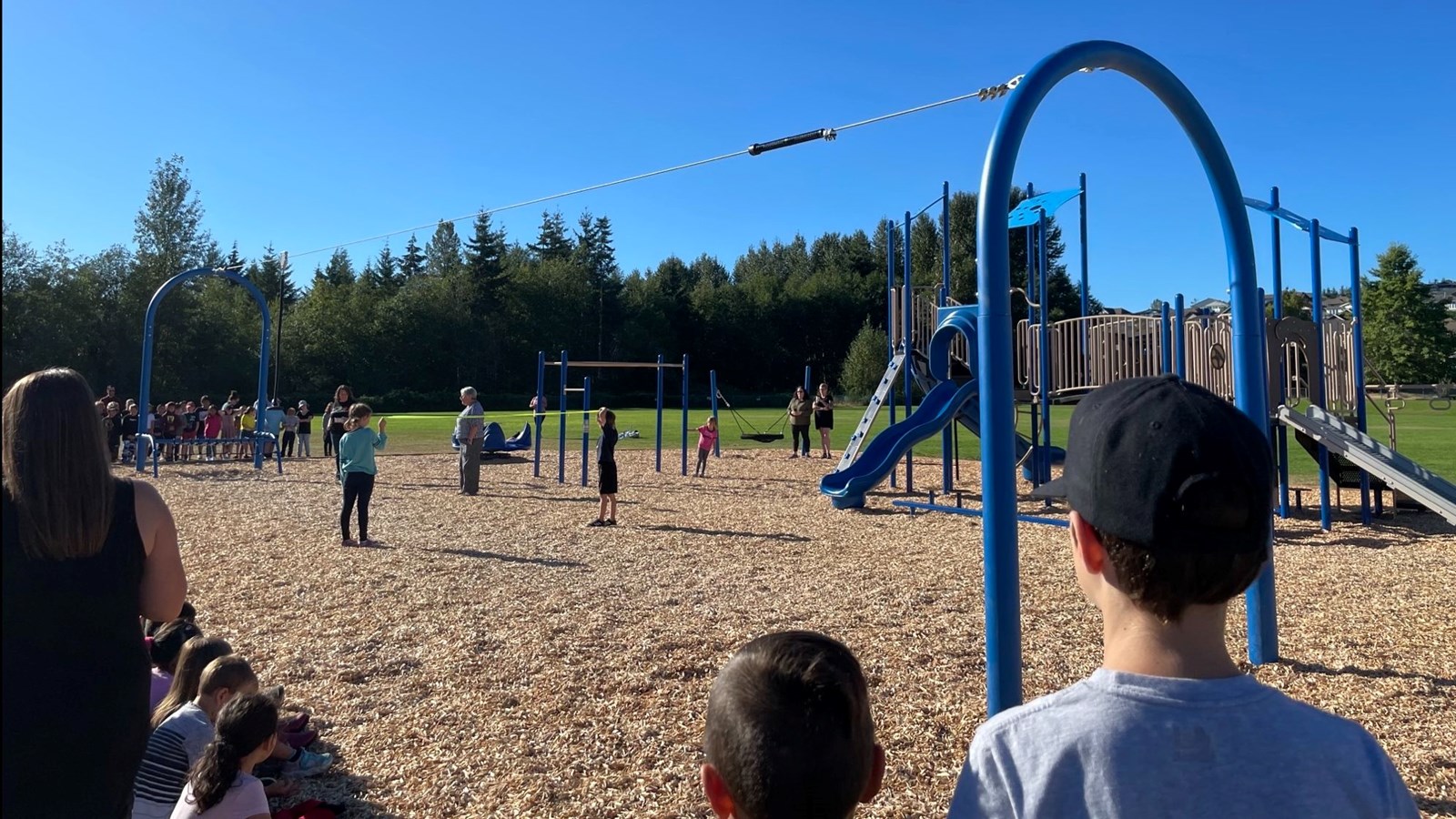 Georgia Park Elementary's new playground was officially opened on the first day of school.